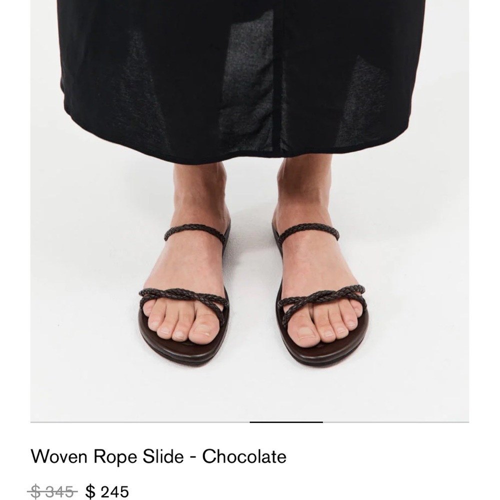 St. Agni Woven Rope Slide NWT